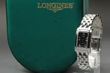 [Near MINT w/ Case] Longines Dolce Vita L5.155.4 Black Dial Quartz Women's Watch