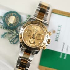 Rolex Daytona Chronograph 116503 Two-Tone Champagne Dial Oyster Band Watch 2020