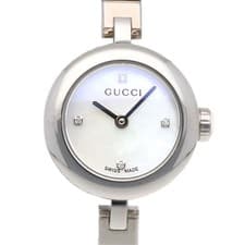 Gucci Diamantissima Watch Steel Quartz Ladies Used 1 Year Warranty