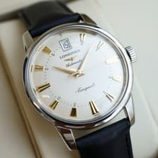 [Near Mint] Longines Conquest Heritage Automatic 35mm Silver Dial From Japan