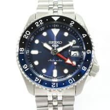 Seiko 5 Sports 4R34-00A0 SBSC003 GMT Date Automatic Mens Watch Authentic Working