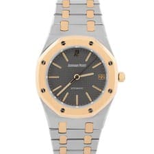 2025 SERVICE Audemars Piguet Royal Oak Gray 35mm Two-Tone 18K 4100BA Watch BOX
