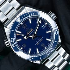 2021 Omega Seamaster Planet Ocean 600M Blue Dial Steel 215.30.44.21.03.001 B&P