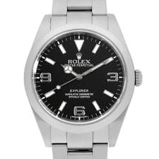 ROLEX Explorer I early model blackout 214270 black Random Number second hand...