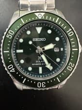 Seiko Prospex Diver Watch S NE583P1 Green Dial Used From Japan