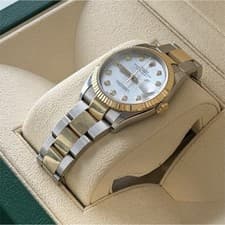 Rolex Datejust Two-Tone Diamond Markers Mother of Pearl Dial Automatic w/Box/Pa…