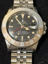 Vintage 1973 Original Rolex GMT Master Ghost Pepsi 1675 40mm Matte Dial Jubilee