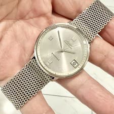 Vintage Mido Ocean Star Powerwind Automatic Wind-Up Men's 35mm Swiss Watch RUNS!