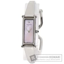 Gucci 1500L Square Face Diamond Ladies Stainless Steel Watch