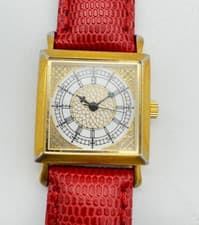 Big Ben Millennium Quartz Wristwatch Swiss Made Stainless Steel Back Vintage