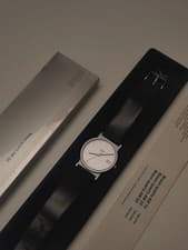 Braun AW20 3802 Quartz Watch German Made Dieter Rams Design Original Strap/used