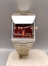 Audacieuse Jupiter Spaceman T 25  Tritium Auto Swiss 1974 Vintage Mens Watch