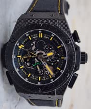 Hublot King Power Ayrton Senna Watch Forged Carbon Ceramic Black 48mm Automatic