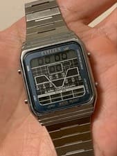 CITIZEN Vintage Digital Watch Rare Collector's Edition Chronograph extremely rar
