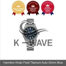 Hamilton Khaki Field Titanium Auto 42mm Blue Express / Genuine