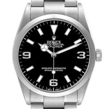 Rolex Explorer I 36 Steel Black Dial Mens Watch 114270