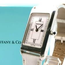 Tiffany & Co Classic Rectangular Quartz Dress Watch 20mm Case wrist 17cm