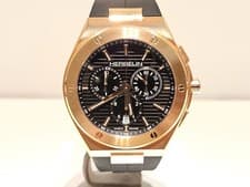 NOS LUXURY ELEGANT SWISS GOLD PLATED MEN'S CHRONOGRAPH QUARTZ WATCH"HERBELIN"