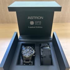 [Excellent] Seiko Astron SBXC023 Solar GPS 50th Anniversary Black From Japan