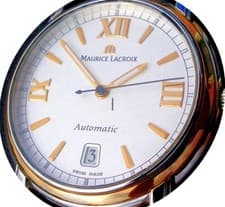 Maurice Lacroix Pontos “Date”; SS & 18k Solid Rose Gold