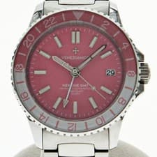 Venezianico 3521506C Nereide GMT Automatic Men Watch Pink Dial Analog From Japan