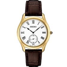 Seiko Men's Essential SGP White Dial White Classic