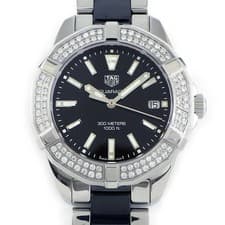 TAG Heuer Aquaracer WAY131E.BA0913 Diamond Bezel Quartz Watch Used