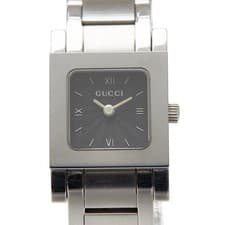 Gucci Quartz Watch 7900P Stainless Steel Black Dial Women's Used