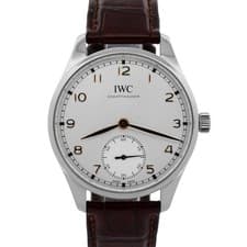 2023 IWC Portugieser PAPERS Stainless Steel Silver 40mm Watch IW358303 BOX