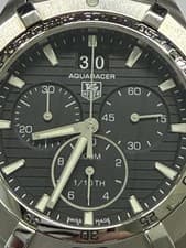 Men's Tag Heuer 43mm Aquaracer Quartz Chronograph Date Watch WR Ref. CAF101E