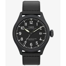 Timex Waterbury Ace Outdoor Watch Black 41mm Stainless Steel Case Mens