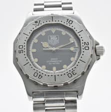 Vintage [EXC+5] TAG Heuer Professional 3000 932.213 Gray 35mm Quartz Men's Watch
