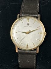 Vintage Hamilton 9K Gold  Watch – Manual Wind Pegasus Engraved Caseback Working