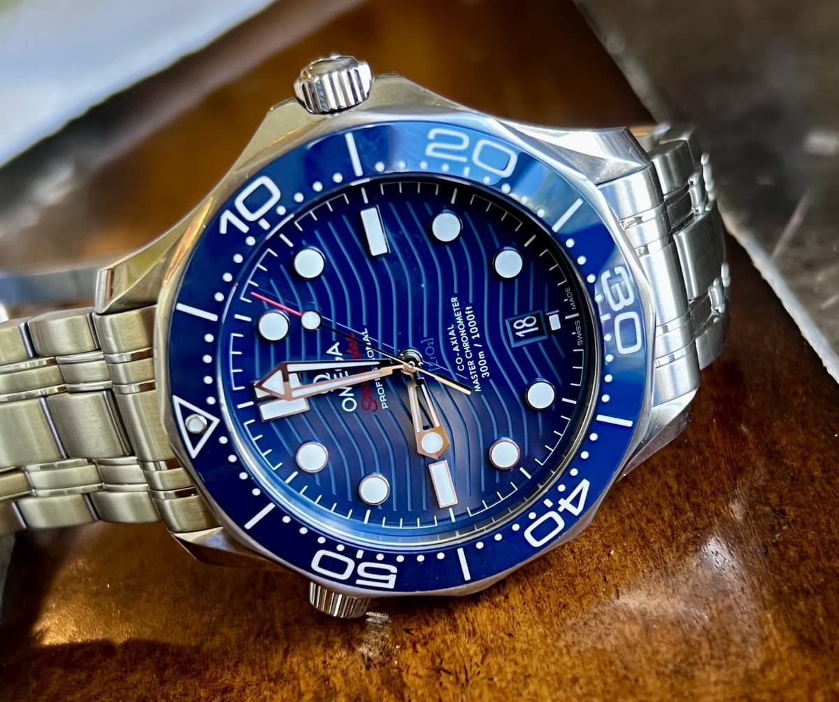 Omega Seamaster Diver 300 M 42mm Blue Wave Dial 210.30.42.20.03.001