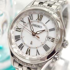 Seiko LUKIA SSVV053 Watch Timepiece Solar Diamond Lady Wristwatch Ladies Japan