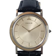 Seiko Credor 7770-6030 Vintage 18KT Gold & Silver Quartz Men's Watch