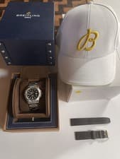 BREITLING COLT 44mm Men's Black Automatic Watch - A17388 Box No papers & strap