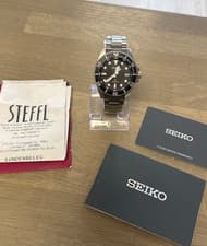 Seiko Prospex Solar Divers Pure Black Watch - Ref 5805--A