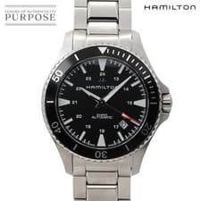 Hamilton HAMILTON Khaki Navy Scuba Auto H823350 Men s Wristwatch Date Black Auto