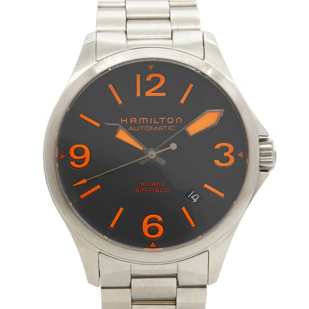 Hamilton Khaki Aviation H76235131 H762350 Wristwatch Black Dial Mens