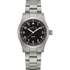 *BRAND NEW* Hamilton Khaki Field Black Dial Stainless 38mm Men's Watch H69401131