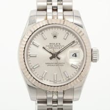 Rolex Lady Datejust 179174 SS×WG SS AT Silver-Face 2 Extra Links