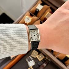 Longines Tank Vintage Manual Watch 70s Roman Dial Leather Strap Ready #1