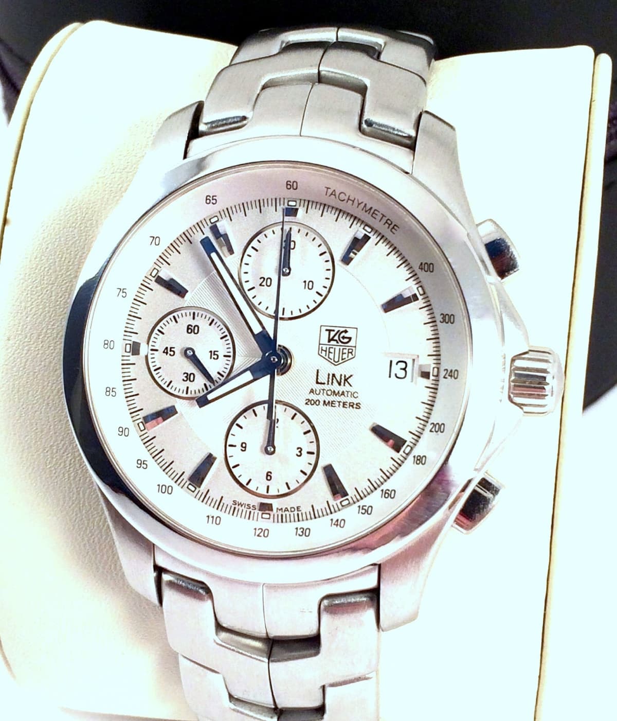 TAG Heuer Calibre 16 Chronorgraph Mens Watch in Exc Cond. Link Model CJF2111