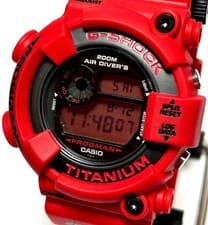 Casio G Shock Frogman DW-8200 Red Used Excellent ! 35083