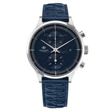 Brooklands Watch Co Triple-Four Spectrum Blue Racing Chronograph 41 mm watch