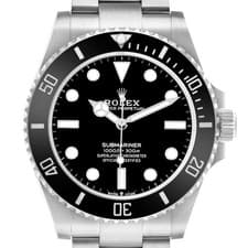 Rolex Submariner No Date Steel Ceramic Bezel Mens Watch 124060 Box Card
