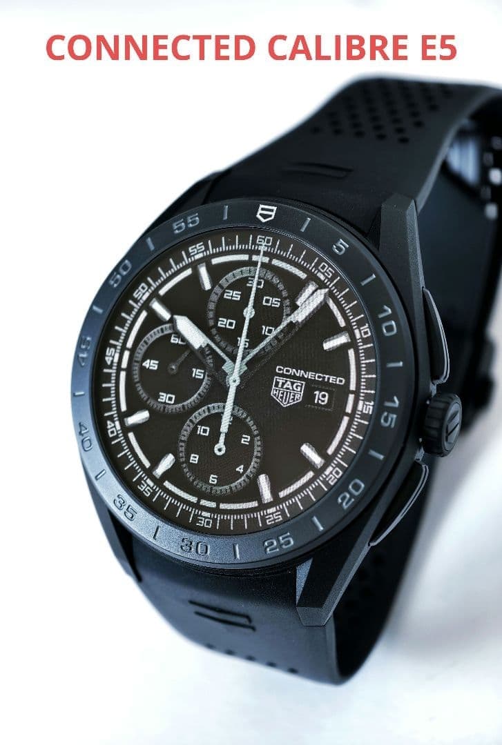 TAG Heuer Connected Calibre E5 Watch SBT8A80.BT6293 45mm Black DLC Titanium