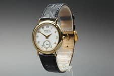 Vintage Near MINT Raymond Weil 9808 Qz White Dial Small Second Mens Watch JAPAN