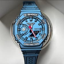 Casio G-SHOCK Manga Theme GA-2100MNG-2AJR Men's Octagon Watch Blue Tested Japan